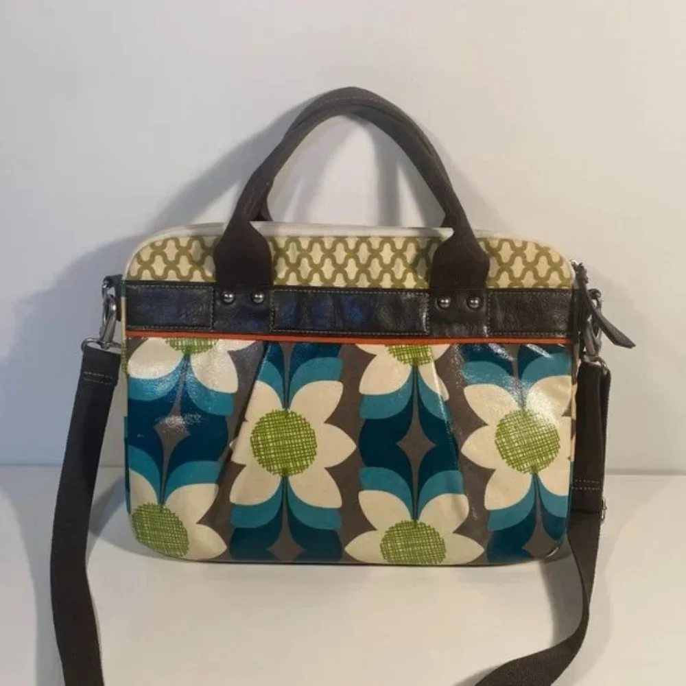 Fossil Leather Key- Per Laptop Crossbody